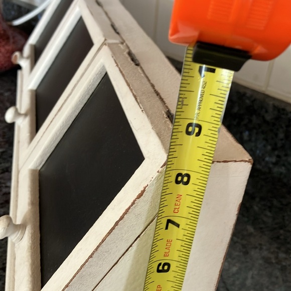 Shabby Chic Tabletop Organization/Storage Unit, Black Front Are Chalkboard - Picture 10 of 14